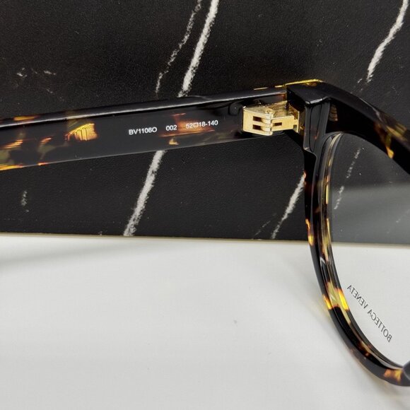 NEW BOTTEGA VENETA BV1106O 002 CAT EYE HAVANA WOMEN EYEGLASSES - Picture 7 of 9